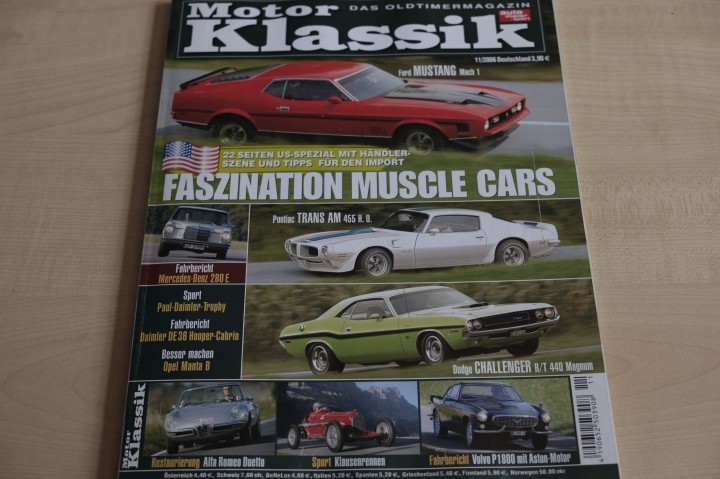 Deckblatt Motor Klassik (11/2006)